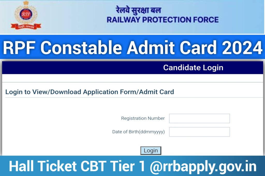 RPF Constable Admit Card 2024